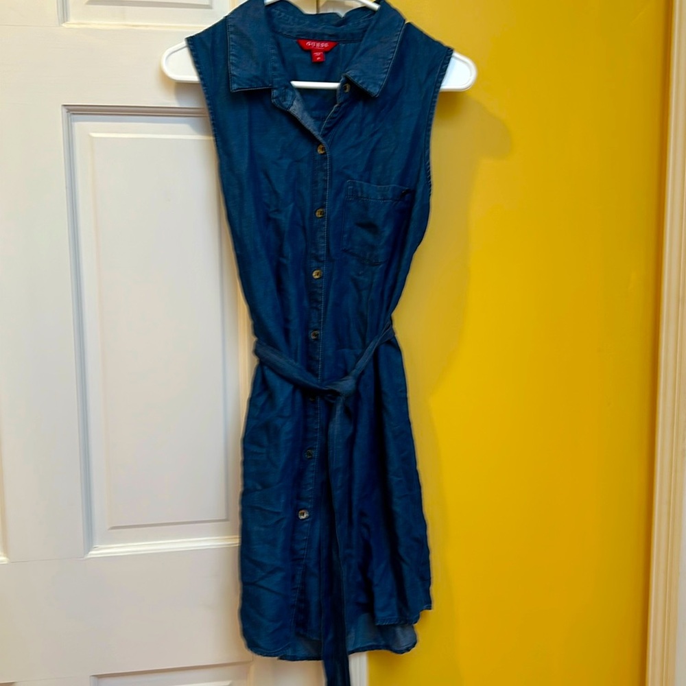 Guess denim mini dress, medium